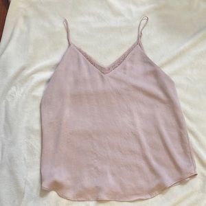 Blush lace detail camisole